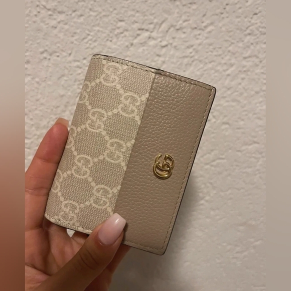 Gucci Bi-color GG Marmont small wallet